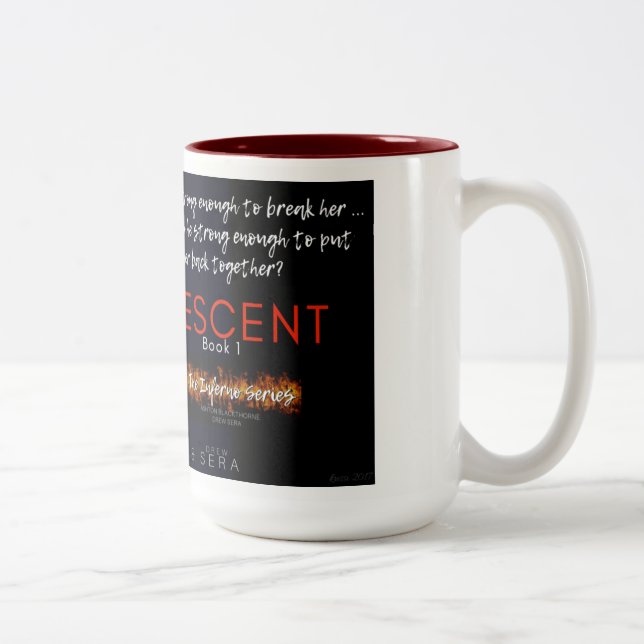 Tasse 2 Couleurs Descente - café chaud/tasse chaude de regard fixe (Droit)