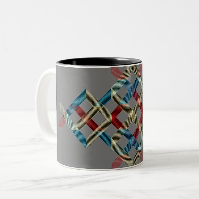 TASSE 2 COULEURS DESIGN 07 (Devant gauche)