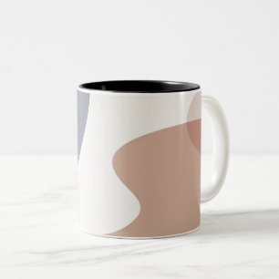 Tasse 2 Couleurs Design d'art Abstrait violet