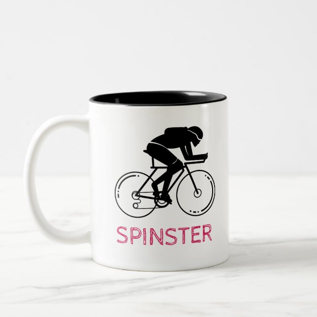 Tasse 2 Couleurs Design fun Spinster (Gauche)