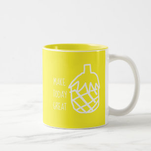 Tasse 2 Couleurs Design simple et moderne de l'ananas jaune