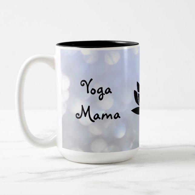 Tasse 2 Couleurs Design Yoga Mama Namaste (Gauche)