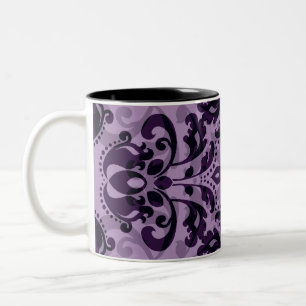 Tasse 2 Couleurs Désir pourpre de damassé