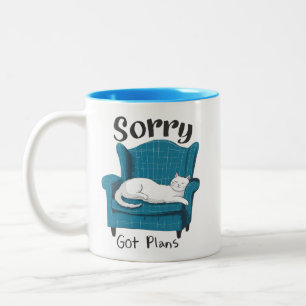 Tasse 2 Couleurs Désolé, j'ai des plans. Cadeau pour amateur de cha