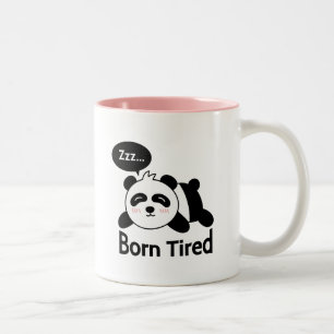 Tasse 2 Couleurs Dessin animé de Panda mignon endormi