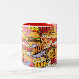 Tasse 2 Couleurs Dessin de nourriture