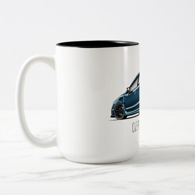 Tasse 2 Couleurs dessin sous angle arrière s205  (Gauche)