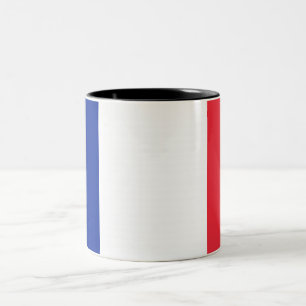 Tasse 2 Couleurs Dessin Tricolore Français Bleu Blanc Rouge