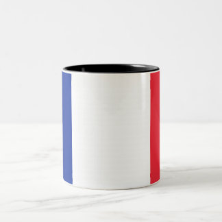 Tasse 2 Couleurs Dessin Tricolore Français Bleu Blanc Rouge