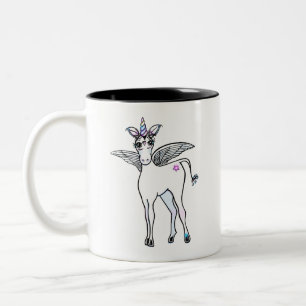Tasse 2 Couleurs Dessin Unicorne mignon