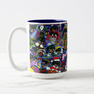Tasse 2 Couleurs Dessins animés de teckel