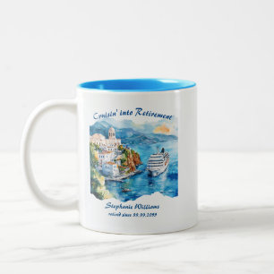 Tasse 2 Couleurs Destination Croisière de la partie de retraite Grè