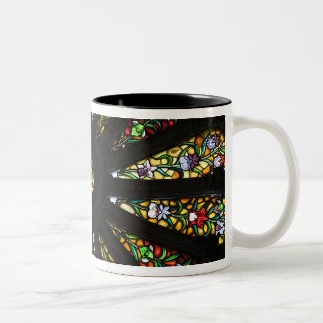 Tasse 2 Couleurs Détail de vitrail (Droit)