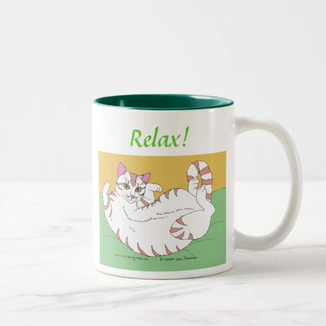 Tasse 2 Couleurs Détendez ! (Droit)