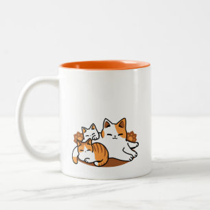 Tasse 2 Couleurs Détendez-vous Art Chat - 'Laze Furr Days' pour les