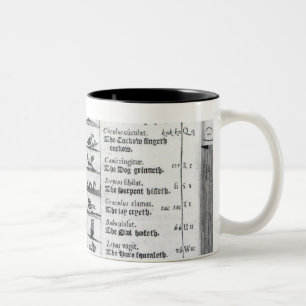 Tasse 2 Couleurs Deux pages de 'Orbis Sensualium Pictus