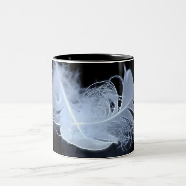 Tasse 2 Couleurs Deux plumes de flamme et réflexion (Centre)
