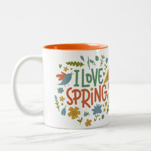 Tasse 2 Couleurs Deux Tons I Love Spring