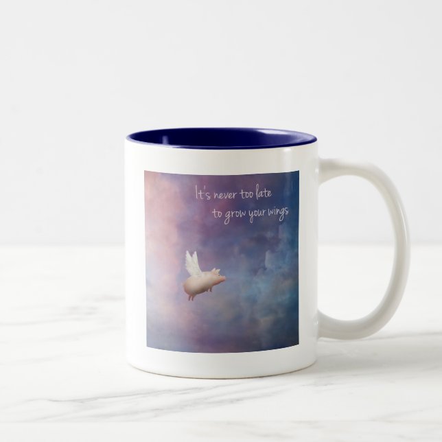 Tasse 2 Couleurs développer vos ailes (Droit)
