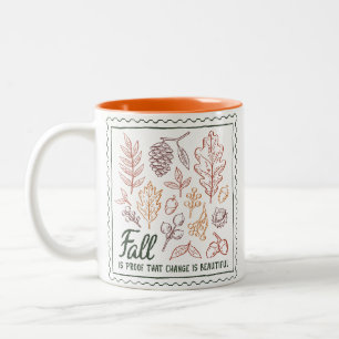 Tasse 2 Couleurs Devis d'automne