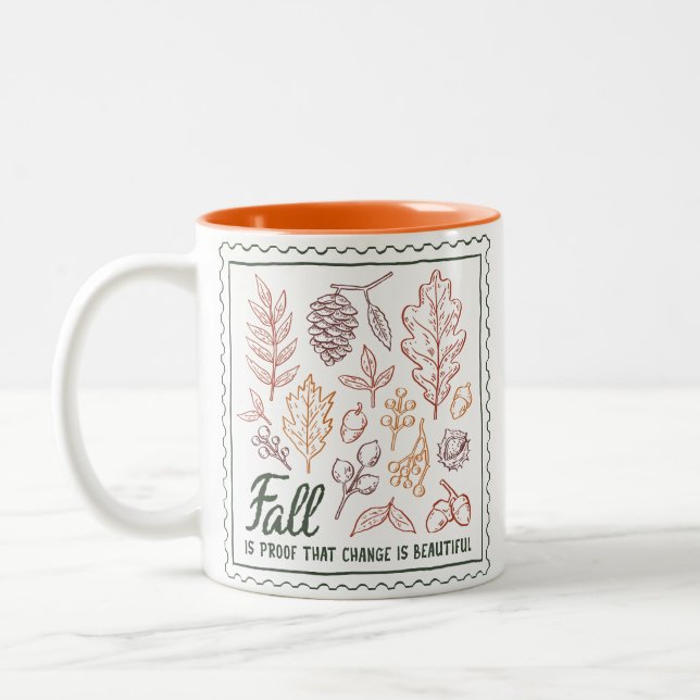 Tasse 2 Couleurs Devis d'automne (Gauche)