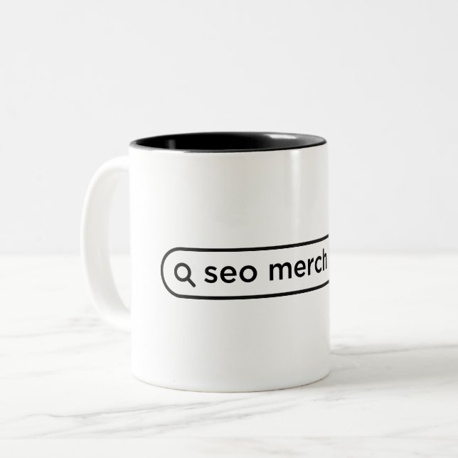 Tasse 2 Couleurs Devis SEO Merch (Devant gauche)