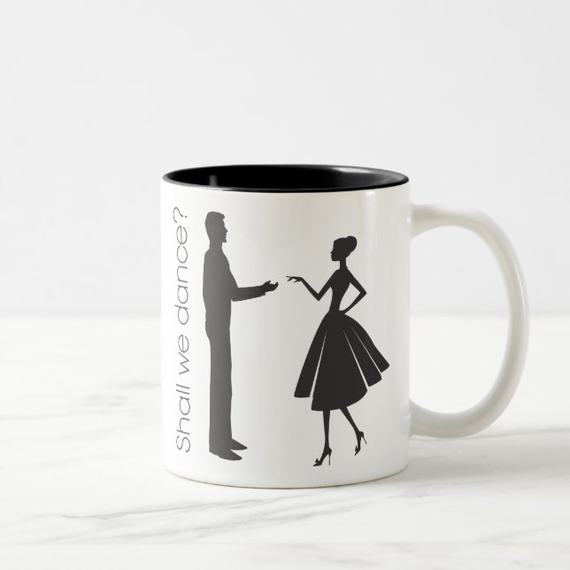 Tasse 2 Couleurs Devons-nous danser ? (Droit)