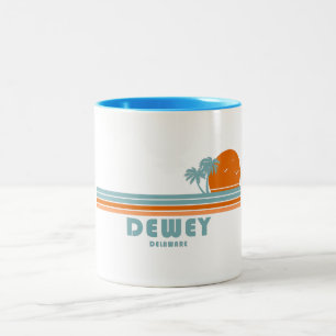 Tasse 2 Couleurs Dewey Beach Delaware Sun Palm Trees