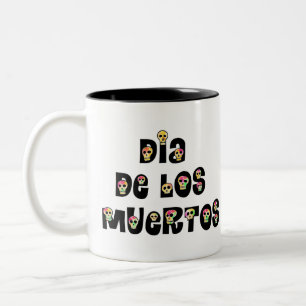 Tasse 2 Couleurs Dia De Los Muertos Calaveras