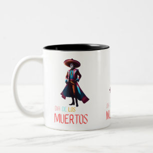 Tasse 2 Couleurs Dia de los Muertos Charro