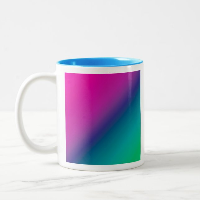 Tasse 2 Couleurs Diagonal Ombre rose (Gauche)