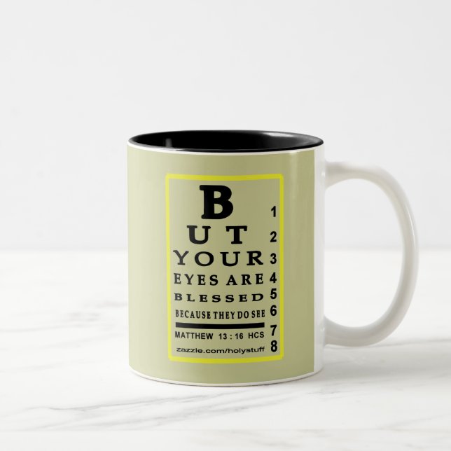 TASSE 2 COULEURS DIAGRAMME D'OEIL MERVEILLEUX… (Droit)
