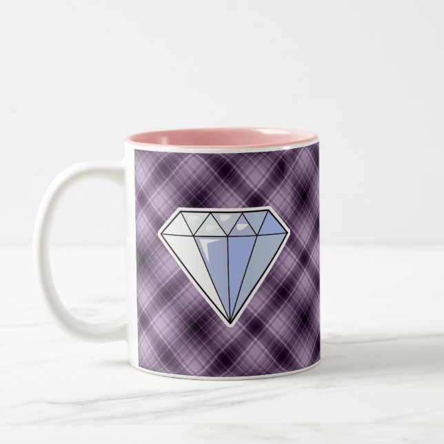 Tasse 2 Couleurs Diamant pourpre (Gauche)