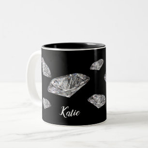 Tasse 2 Couleurs Diamants Musique personnalisée