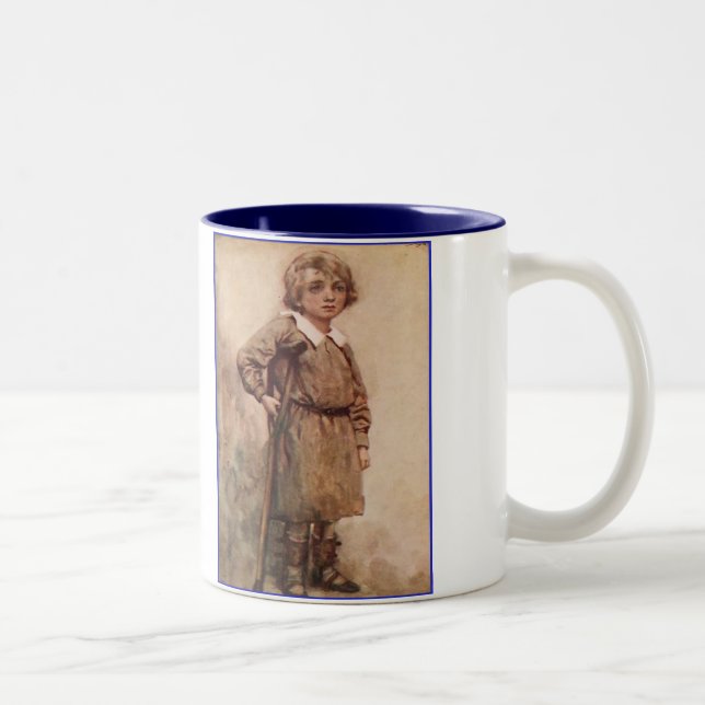 Tasse 2 Couleurs Dickens un chant de Noël Tim minuscule (Droit)