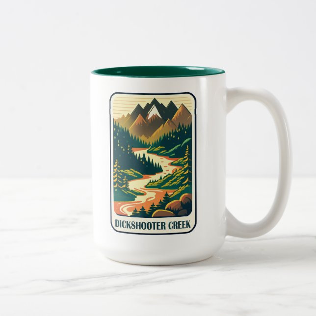 Tasse 2 Couleurs Dickshooter Creek Idaho couleurs (Droit)