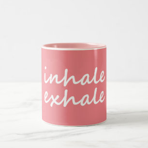 Tasse 2 Couleurs Dictons de respiration pour les entraîneurs de yog