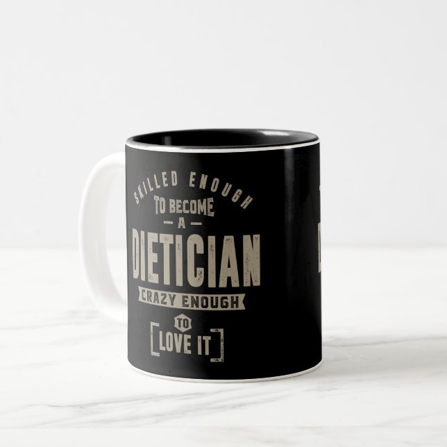 Tasse 2 Couleurs Diéticien (Devant gauche)