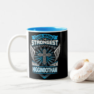 Tasse 2 Couleurs Dieu a fait les plus forts et les a nommés Higginb