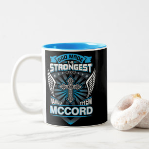 Tasse 2 Couleurs Dieu a fait les plus forts et les a nommés Mccord