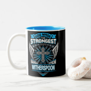 Tasse 2 Couleurs Dieu a fait les plus forts et les a nommés Withers