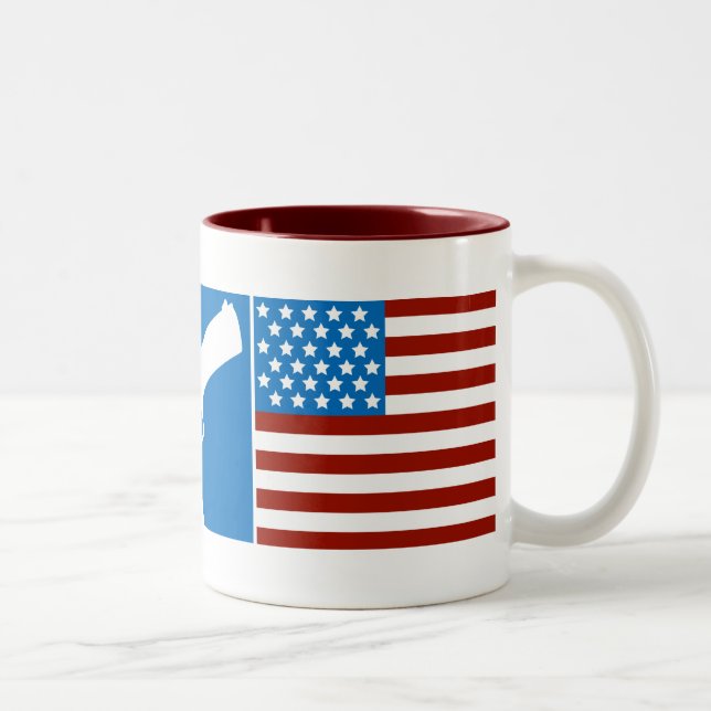 Tasse 2 Couleurs Dieu, armes à feu, gloire (Droit)