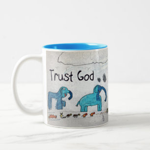 Tasse 2 Couleurs Dieu de confiance