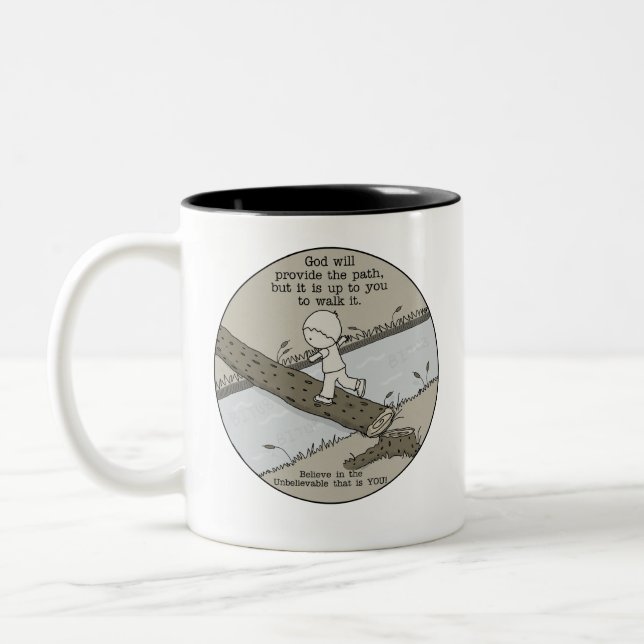 Tasse 2 Couleurs Dieu donne un chemin (Gauche)