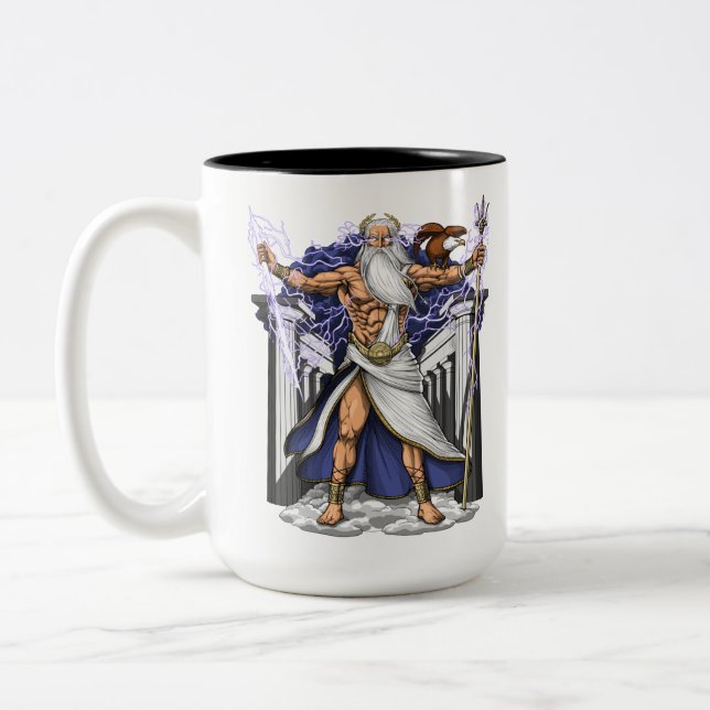 Tasse 2 Couleurs Dieu grec Zeus (Gauche)