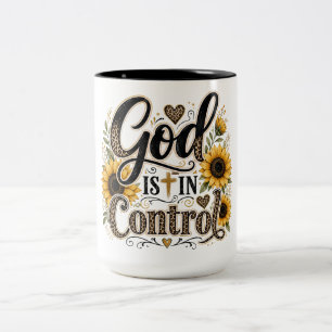 Tasse 2 Couleurs Dieu Inspirant Chrétien Est Maître De La Situation