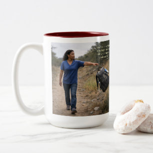 Tasse 2 Couleurs Dieu prend soin de toi