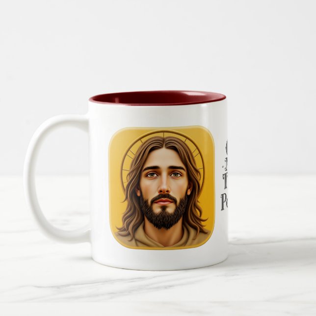 Tasse 2 Couleurs Dieu rend les choses possibles (Gauche)