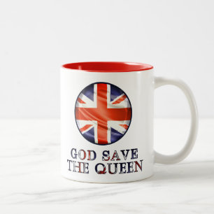 Tasse 2 Couleurs Dieu sauve la reine