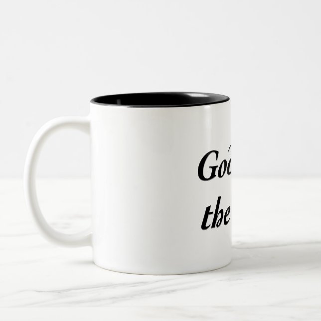 Tasse 2 Couleurs Dieu sauve le roi (Gauche)